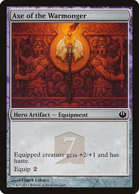 Axe of the Warmonger card from Hero's Path Promos