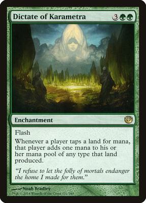 Dictate of Karametra card from Journey Into Nyx