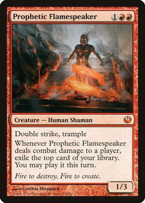 Prophetic Flamespeaker card from Journey Into Nyx