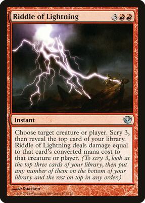 Riddle of Lightning card from Journey Into Nyx
