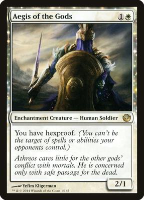 Aegis of the Gods card from Journey Into Nyx