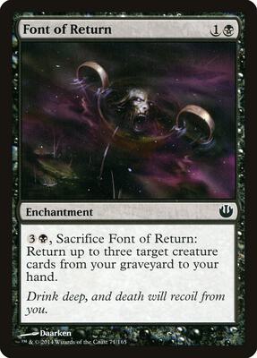 Font of Return card from Journey Into Nyx