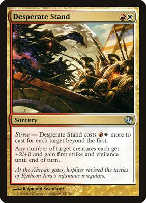 Desperate Stand card from Journey Into Nyx