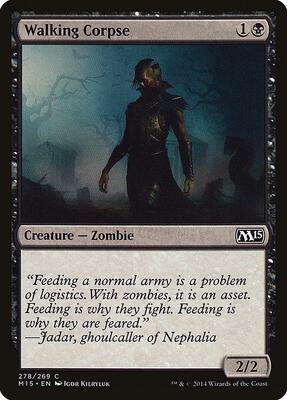 Walking Corpse card from Magic 2015 (M15)
