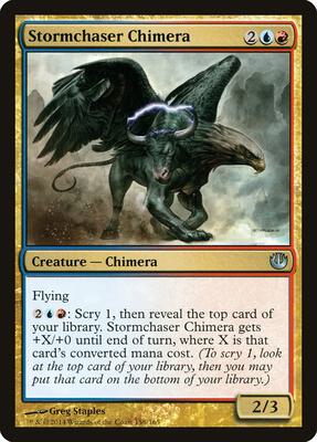 Stormchaser Chimera card from Journey Into Nyx