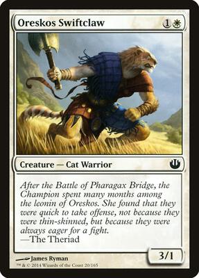 Oreskos Swiftclaw card from Journey Into Nyx