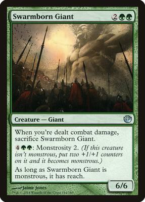 Swarmborn Giant card from Journey Into Nyx
