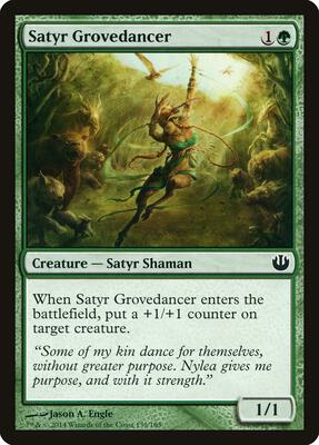 Satyr Grovedancer card from Journey Into Nyx