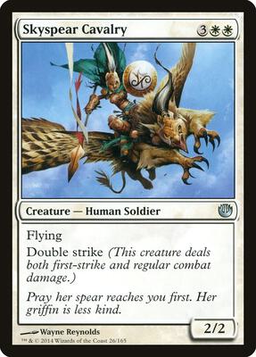 Skyspear Cavalry card from Journey Into Nyx