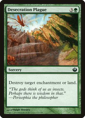 Desecration Plague card from Journey Into Nyx