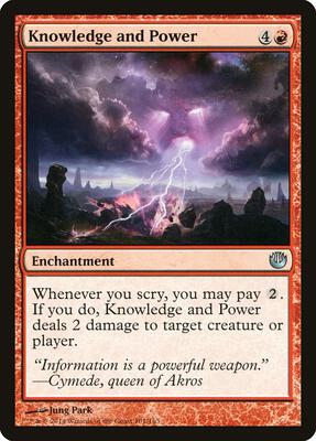 Knowledge and Power card from Journey Into Nyx