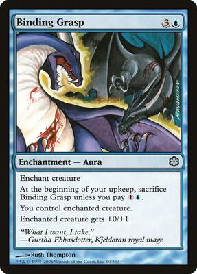Binding Grasp card from Coldsnap Theme Deck Reprints