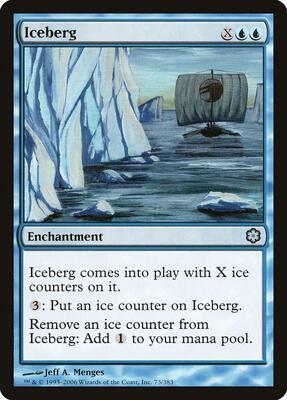 Iceberg card from Coldsnap Theme Deck Reprints