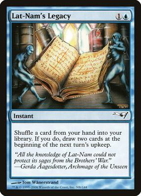 Lat-Nam's Legacy card from Coldsnap Theme Deck Reprints
