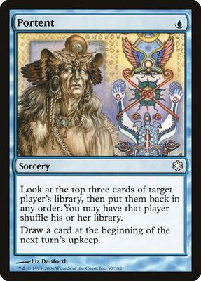 Portent card from Coldsnap Theme Deck Reprints