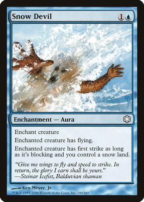 Snow Devil card from Coldsnap Theme Deck Reprints