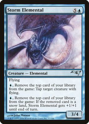 Storm Elemental card from Coldsnap Theme Deck Reprints