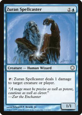 Zuran Spellcaster card from Coldsnap Theme Deck Reprints