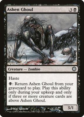 Ashen Ghoul card from Coldsnap Theme Deck Reprints