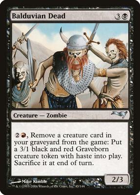 Balduvian Dead card from Coldsnap Theme Deck Reprints