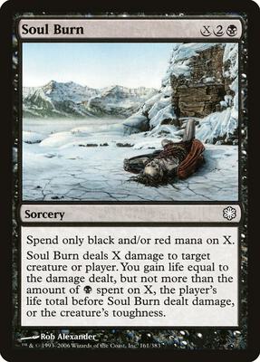 Soul Burn card from Coldsnap Theme Deck Reprints