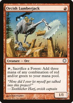 Orcish Lumberjack card from Coldsnap Theme Deck Reprints
