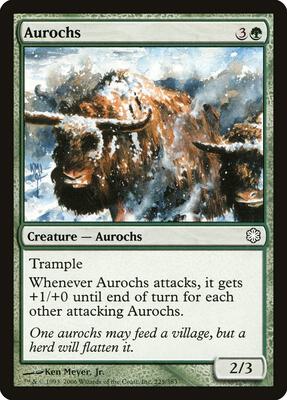 Aurochs card from Coldsnap Theme Deck Reprints