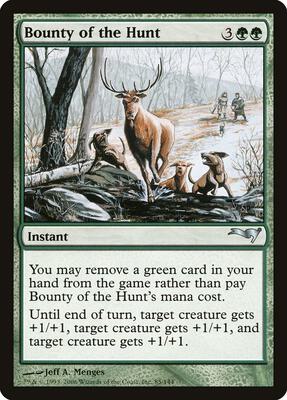 Bounty of the Hunt card from Coldsnap Theme Deck Reprints
