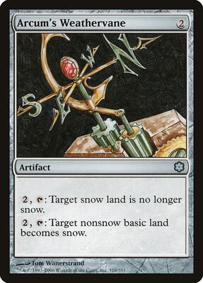 Arcum's Weathervane card from Coldsnap Theme Deck Reprints