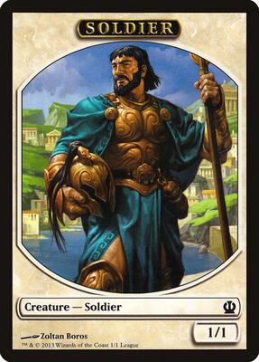 Soldier Token (Theros) card from League Promos