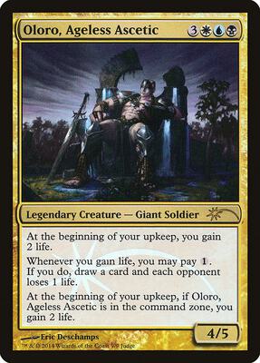 Oloro, Ageless Ascetic card from Judge Promos