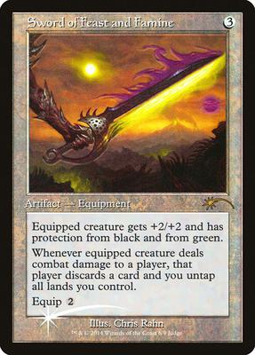Sword of Feast and Famine card from Judge Promos