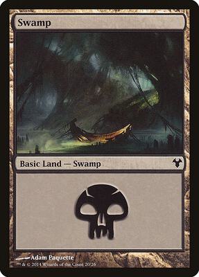 Swamp card from Magic Modern Event Deck