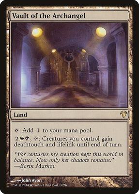 Vault of the Archangel card from Magic Modern Event Deck
