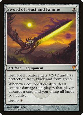 Sword of Feast and Famine card from Magic Modern Event Deck