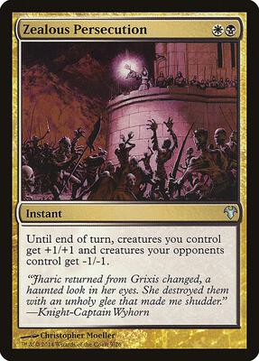 Zealous Persecution card from Magic Modern Event Deck