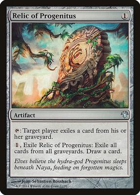 Relic of Progenitus card from Magic Modern Event Deck