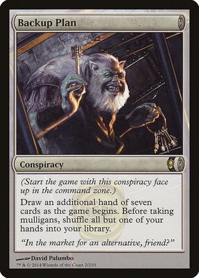 Backup Plan card from Conspiracy