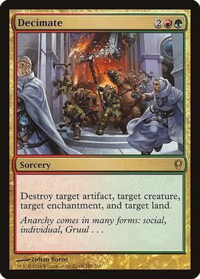 Decimate card from Conspiracy