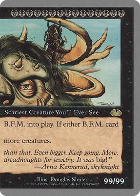 B.F.M. (Big Furry Monster) (29) card from Unglued