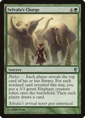 Selvala's Charge card from Conspiracy