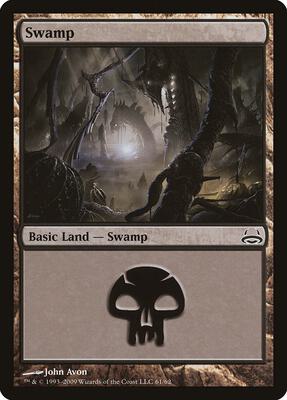 Swamp (61) card from Duel Decks: Divine vs. Demonic