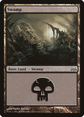 Swamp (62) card from Duel Decks: Divine vs. Demonic