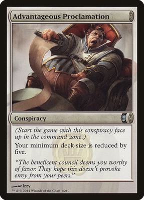 Advantageous Proclamation card from Conspiracy