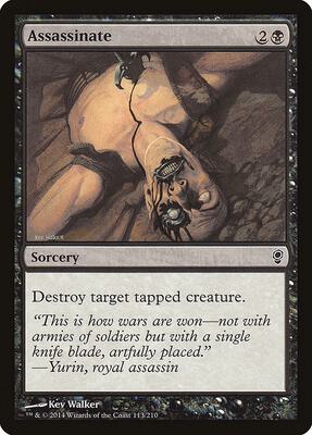 Assassinate card from Conspiracy