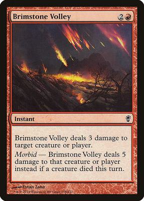 Brimstone Volley card from Conspiracy