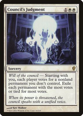 Council's Judgment card from Conspiracy