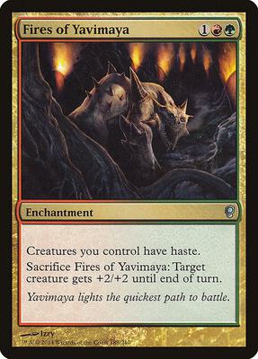Fires of Yavimaya card from Conspiracy