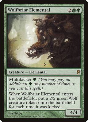 Wolfbriar Elemental card from Conspiracy