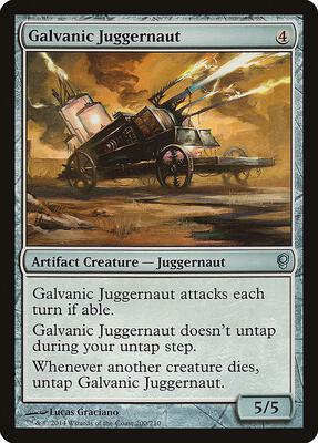 Galvanic Juggernaut card from Conspiracy